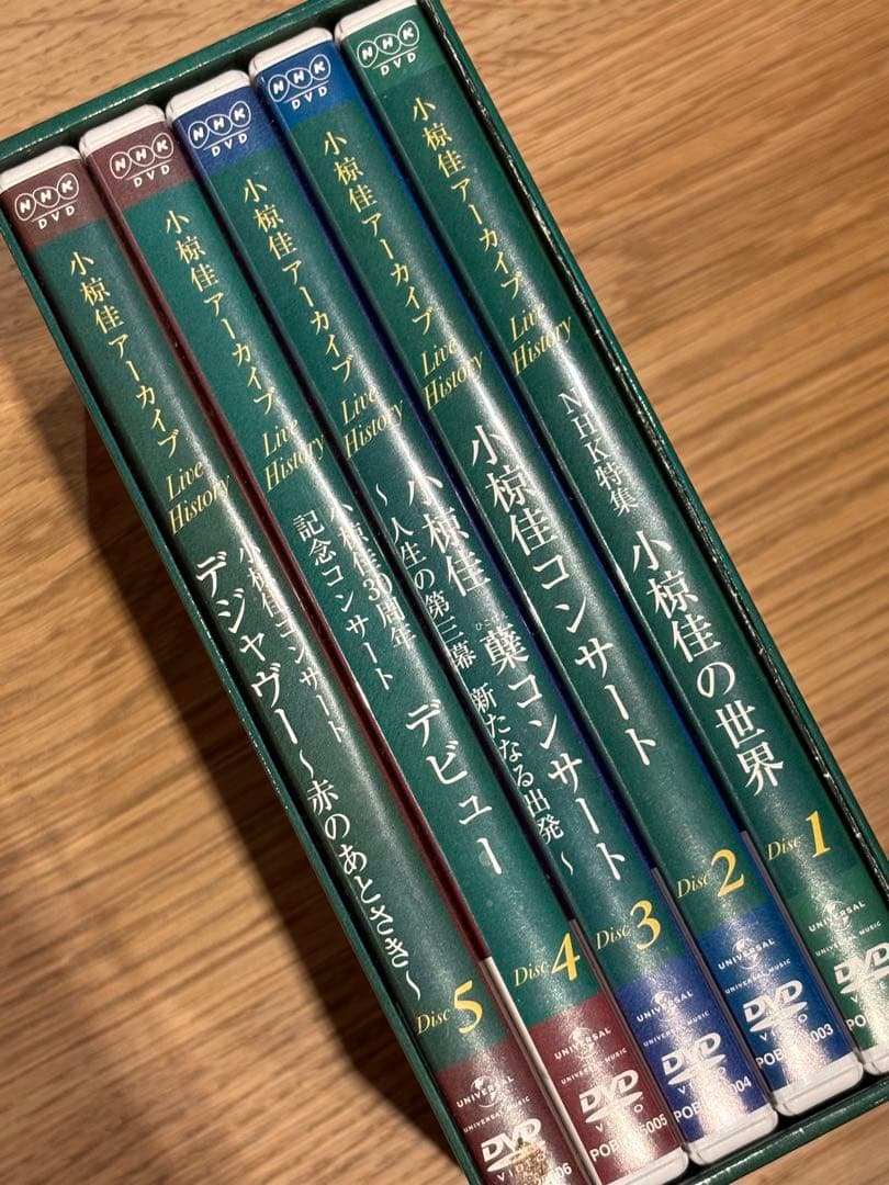 アーカイブ　～Live History～　小椋佳　DVD　5枚セット