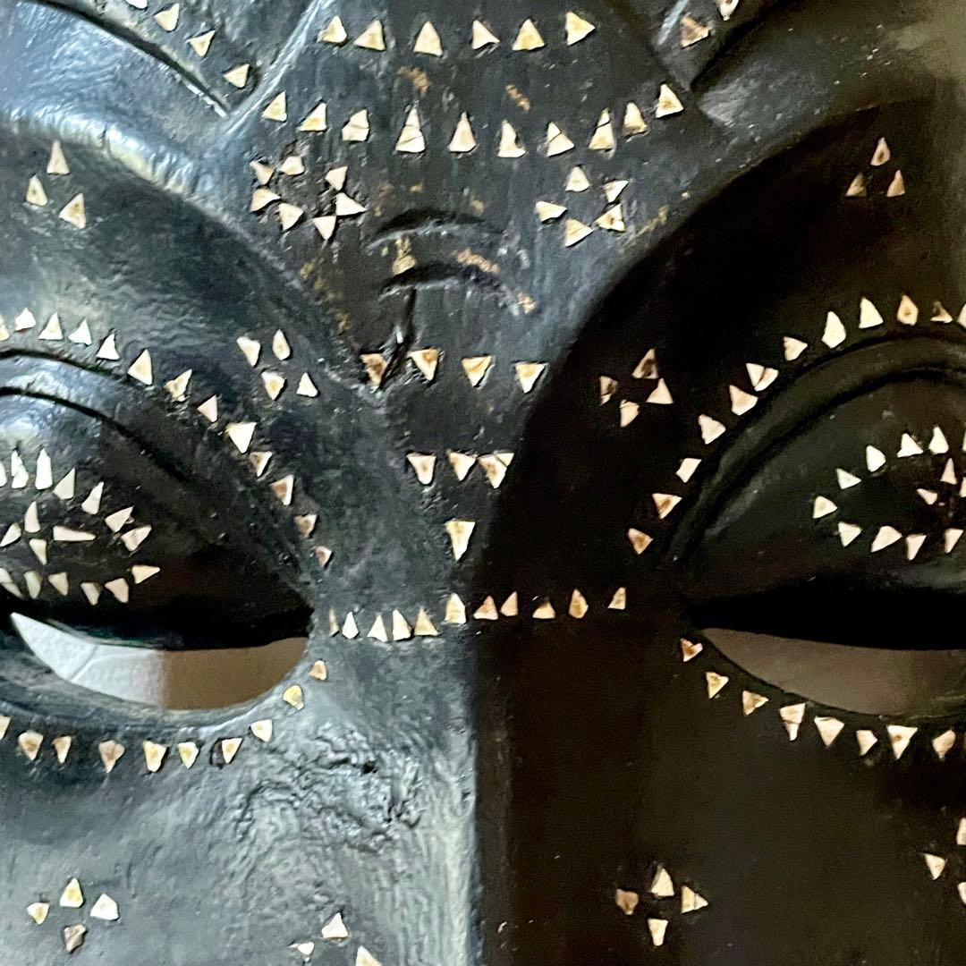 インテリアにインドネシア バリ島 細長いお面 約75cm エスニック