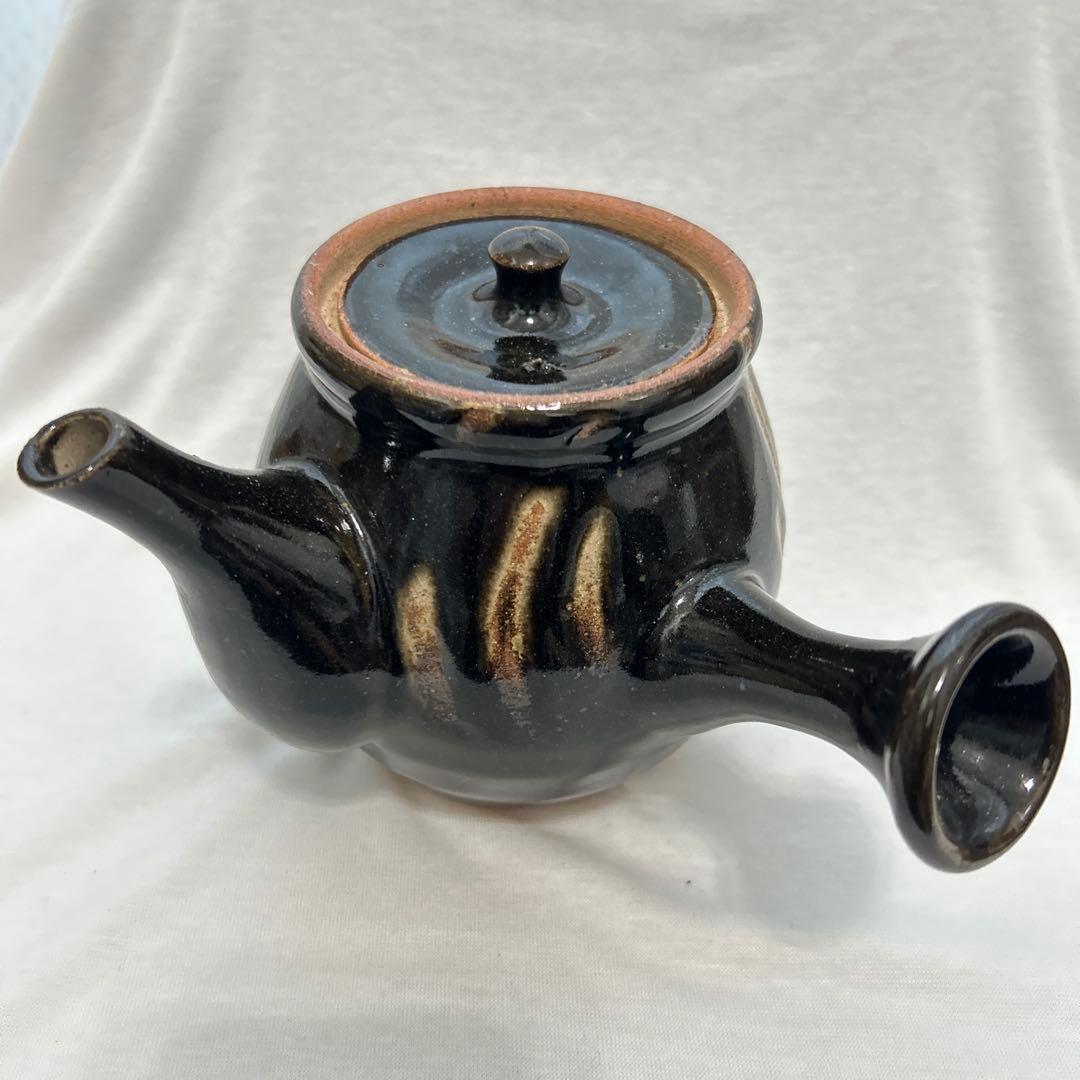 益子焼　塚本窯　茶器セット　急須　湯呑５個　 指掻き　民藝