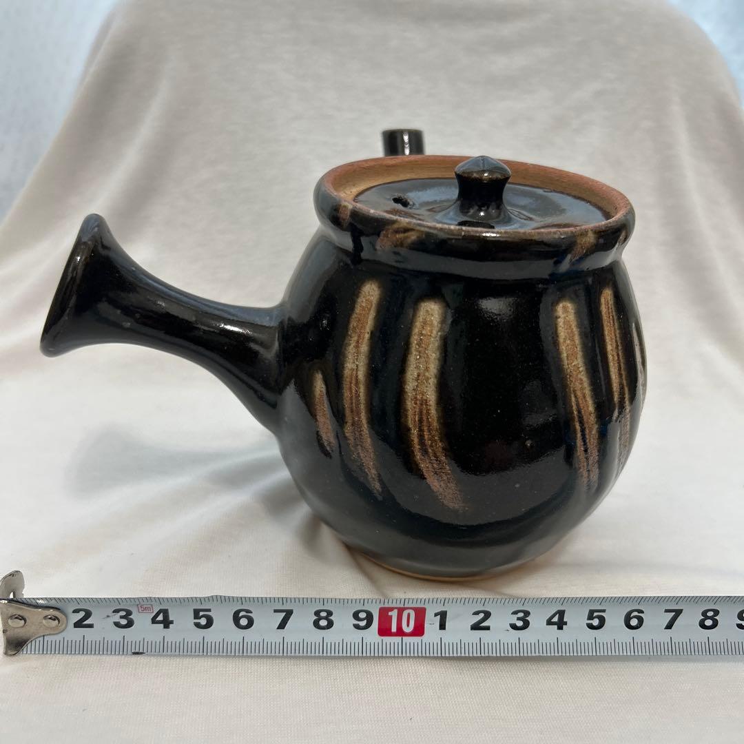 益子焼　塚本窯　茶器セット　急須　湯呑５個　 指掻き　民藝