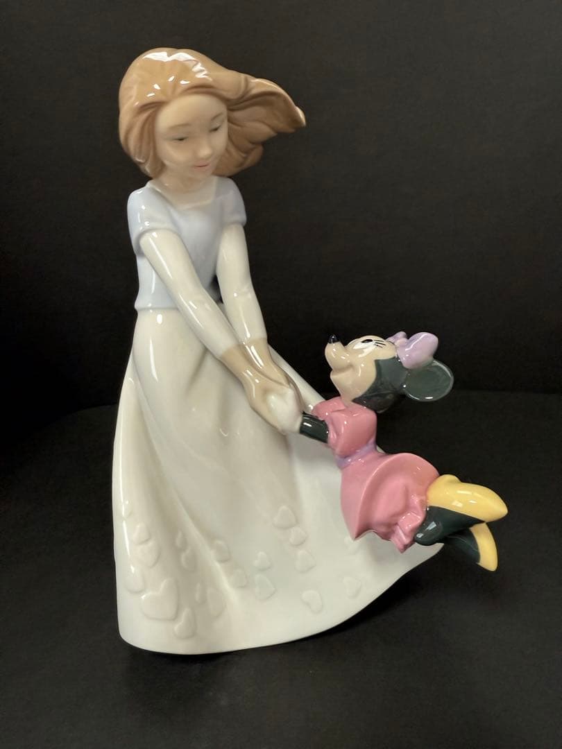 新品未使用　陶器置き物　NAO × ディズニー ミニーの親友　箱付き　送料込み