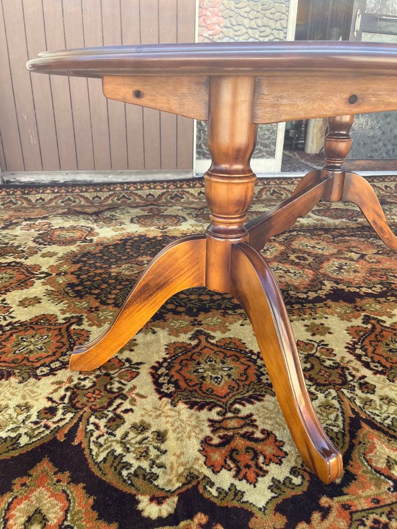 オールドカリモク ロータイプ ダイニングテーブル 家具 アンティーク インテリア