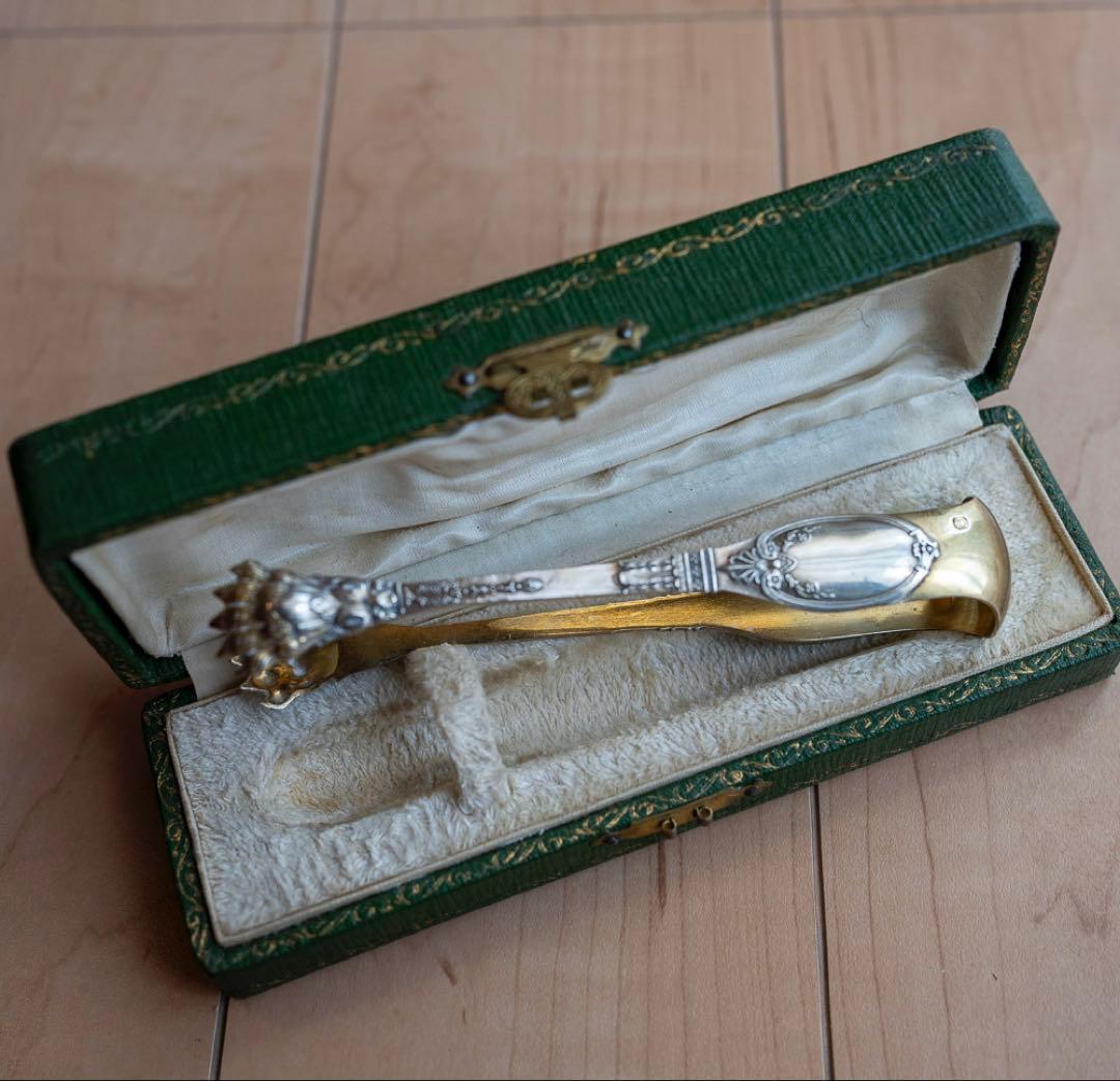 Lapparra & Gabriel 純銀製フランスアンティーク・シュガートング