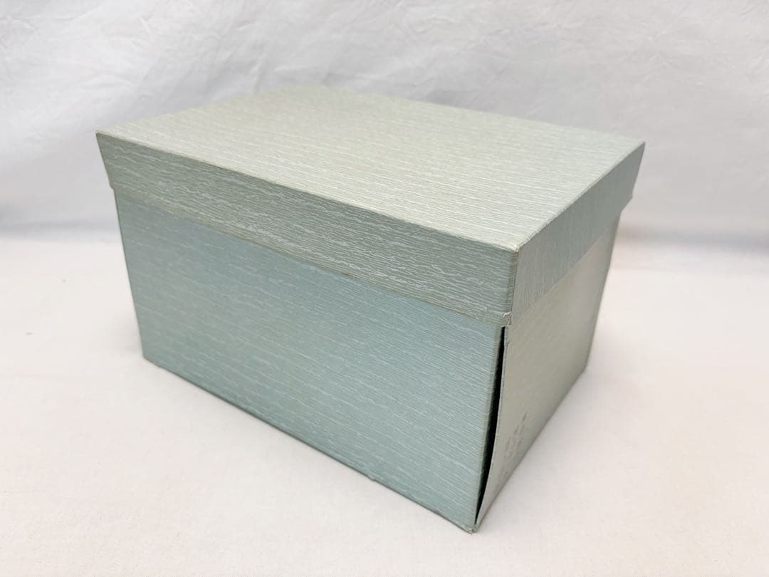 未使用 茶道具 木製黒真塗 花丸蒔絵 茶箱セット 茶器揃え 紙箱