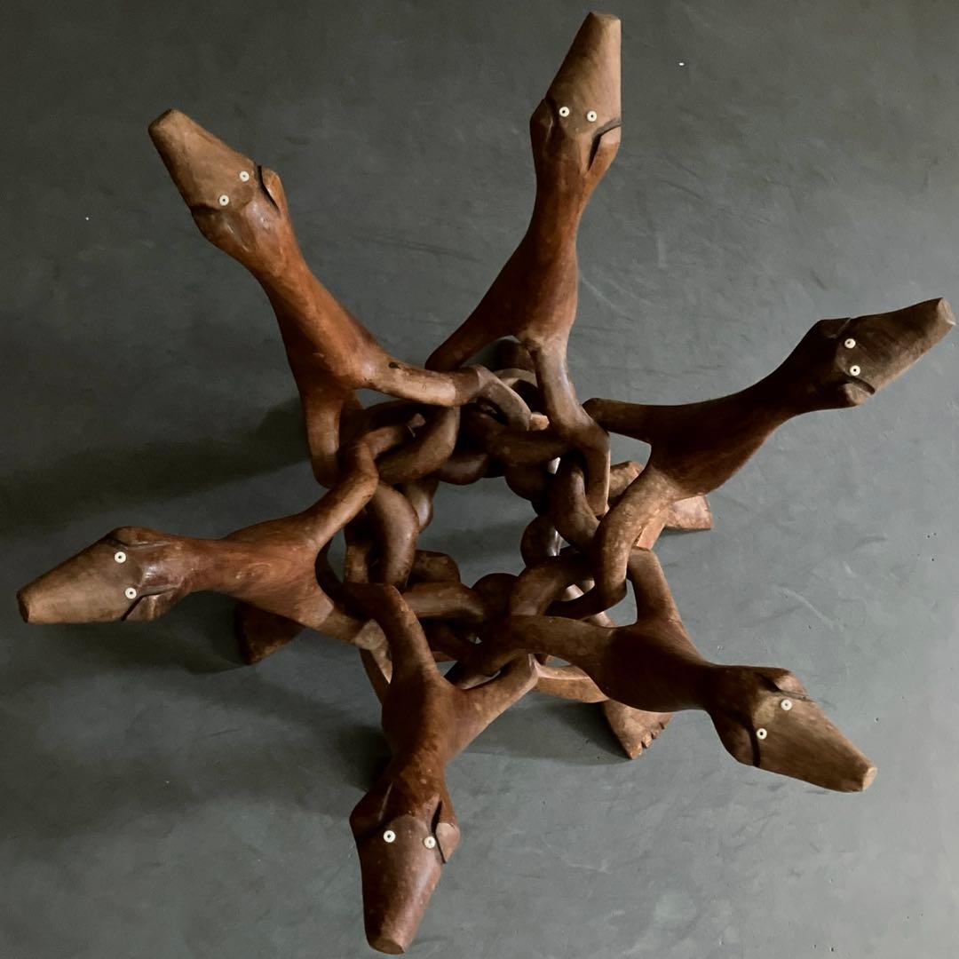 希少◎花台bird 木彫り