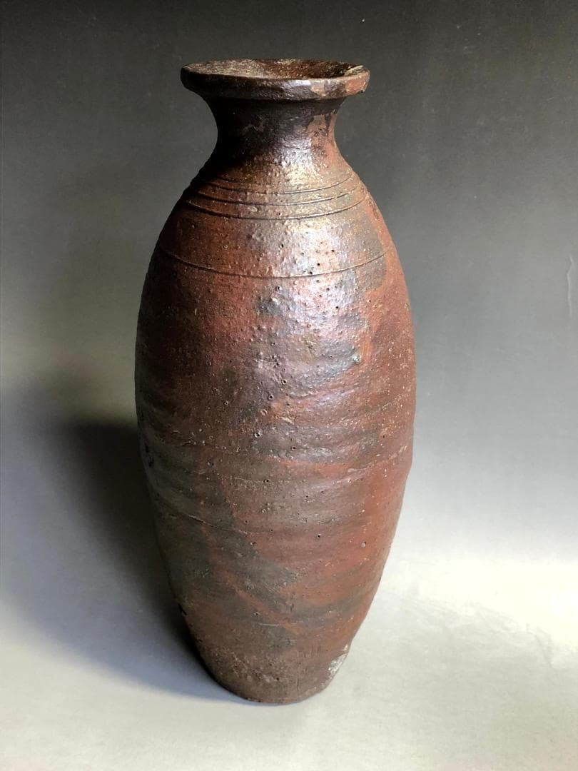 徳利■琉球南蛮焼花生 荒磯 鬼ノ腕徳利(タワカサー) 壺屋焼 花瓶古壷 時代物■