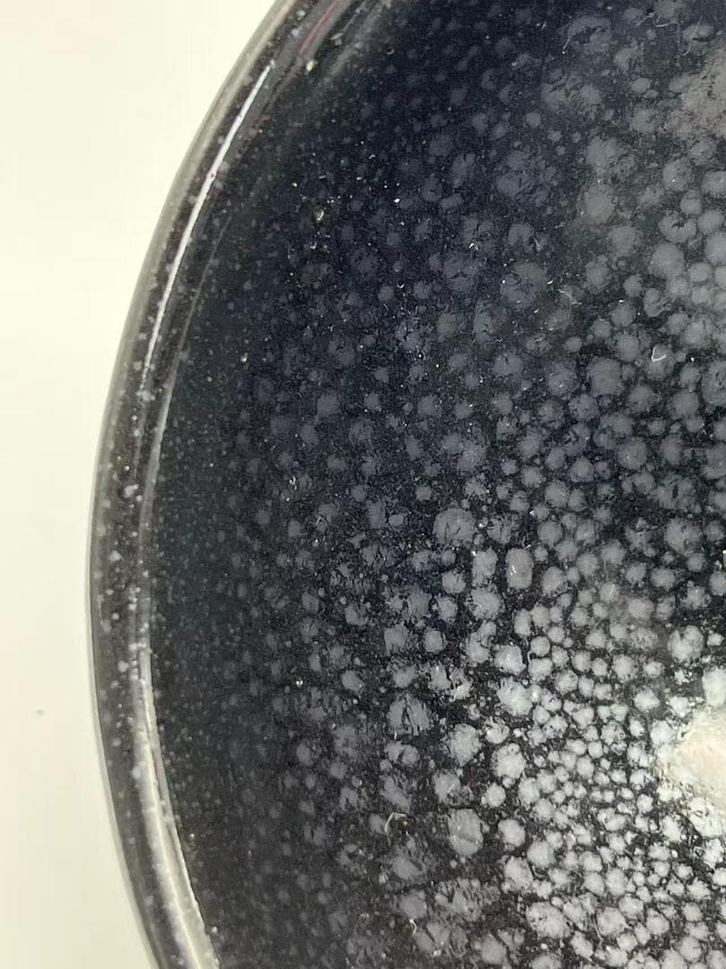 宋時代　油滴天目茶碗 建窯茶盞 唐物 古賞物茶道具　茶杯 盃 煎茶碗(A-89)