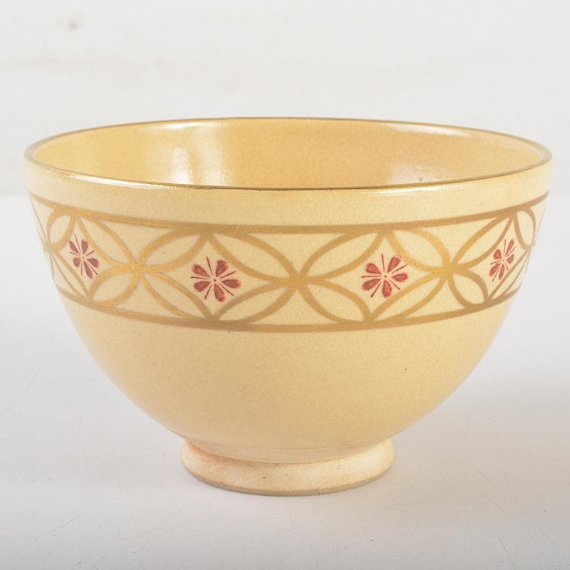 茶道具　京焼　平安　香泉造　色絵金彩　七宝文　茶碗　猗々斎極め箱　V　R7215