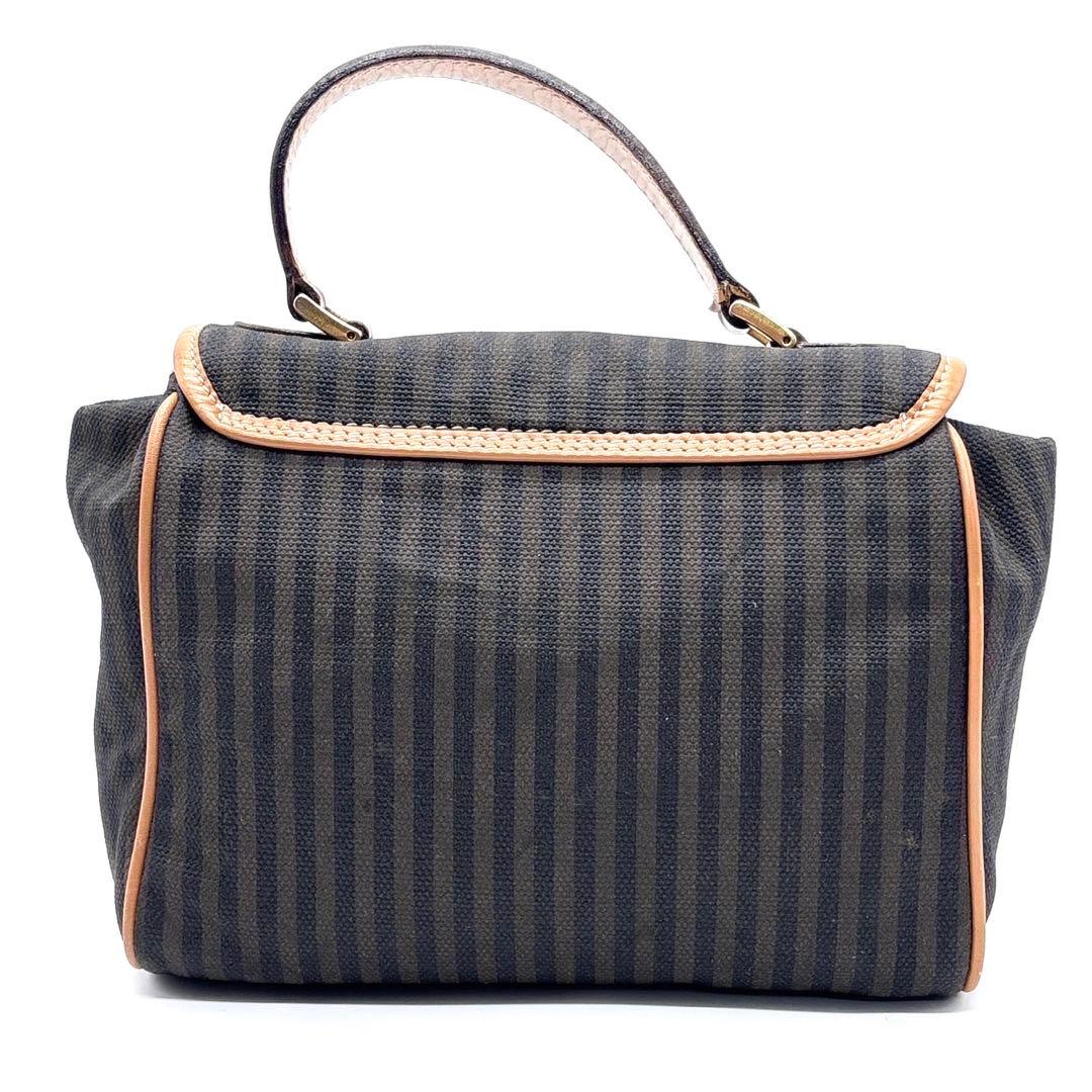 美品　フェンディ　ペカン柄　ハンドバッグ 2way ショルダー　ゴールド金具