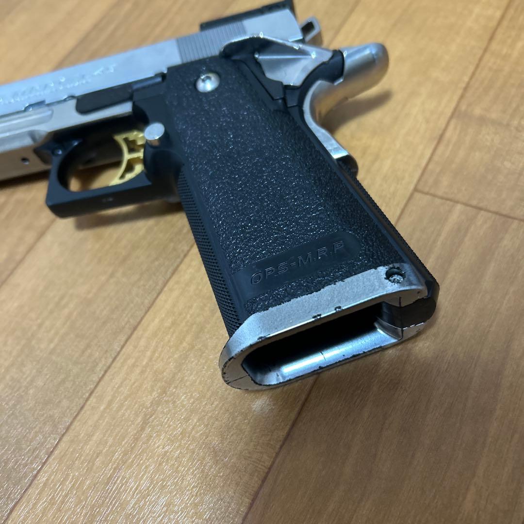 K*z様 ハイキャパ5.1 ガスガン シルバー ブラック