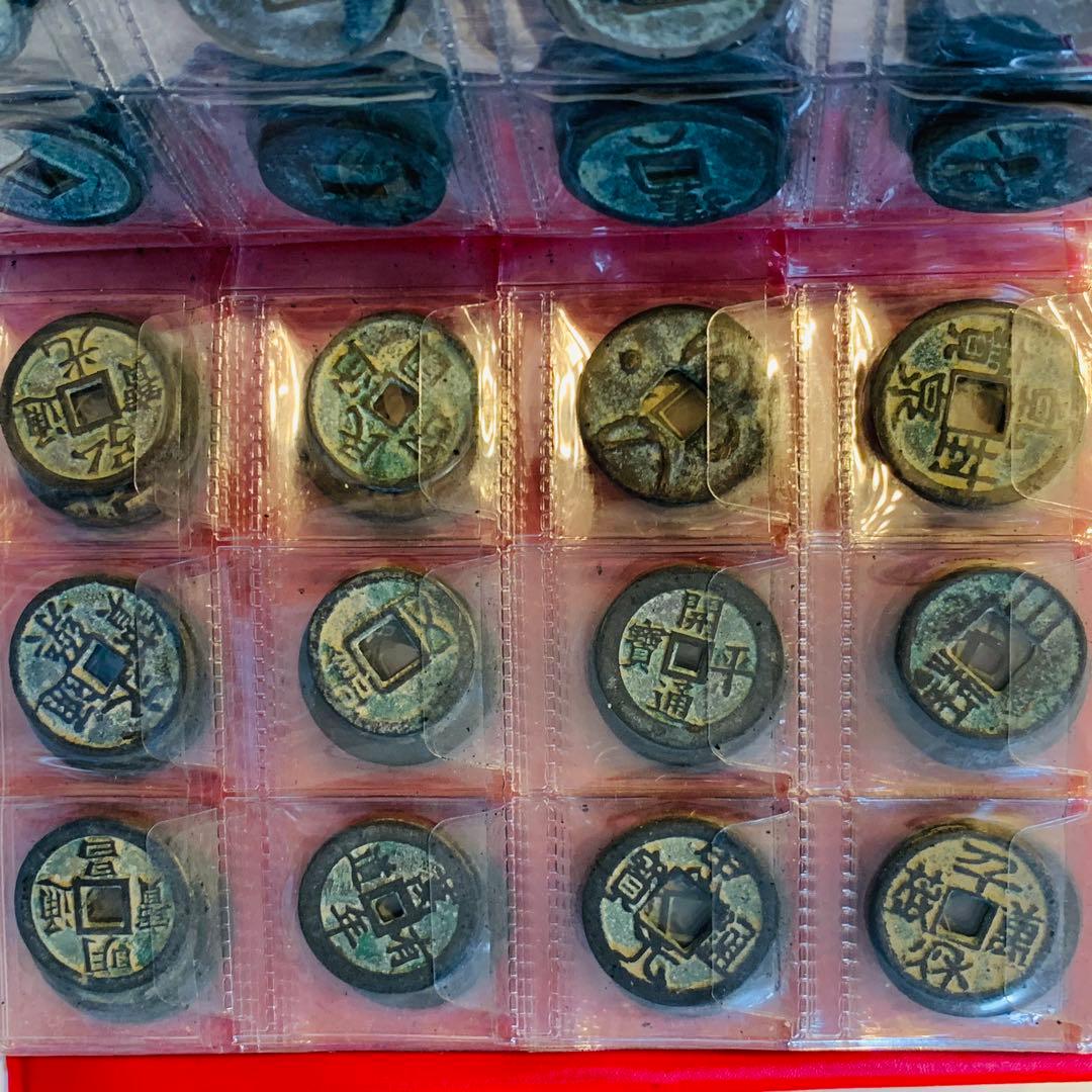 中国 古銭 穴銭 銀貨 アンティーク 硬貨  120枚セット コレクション
