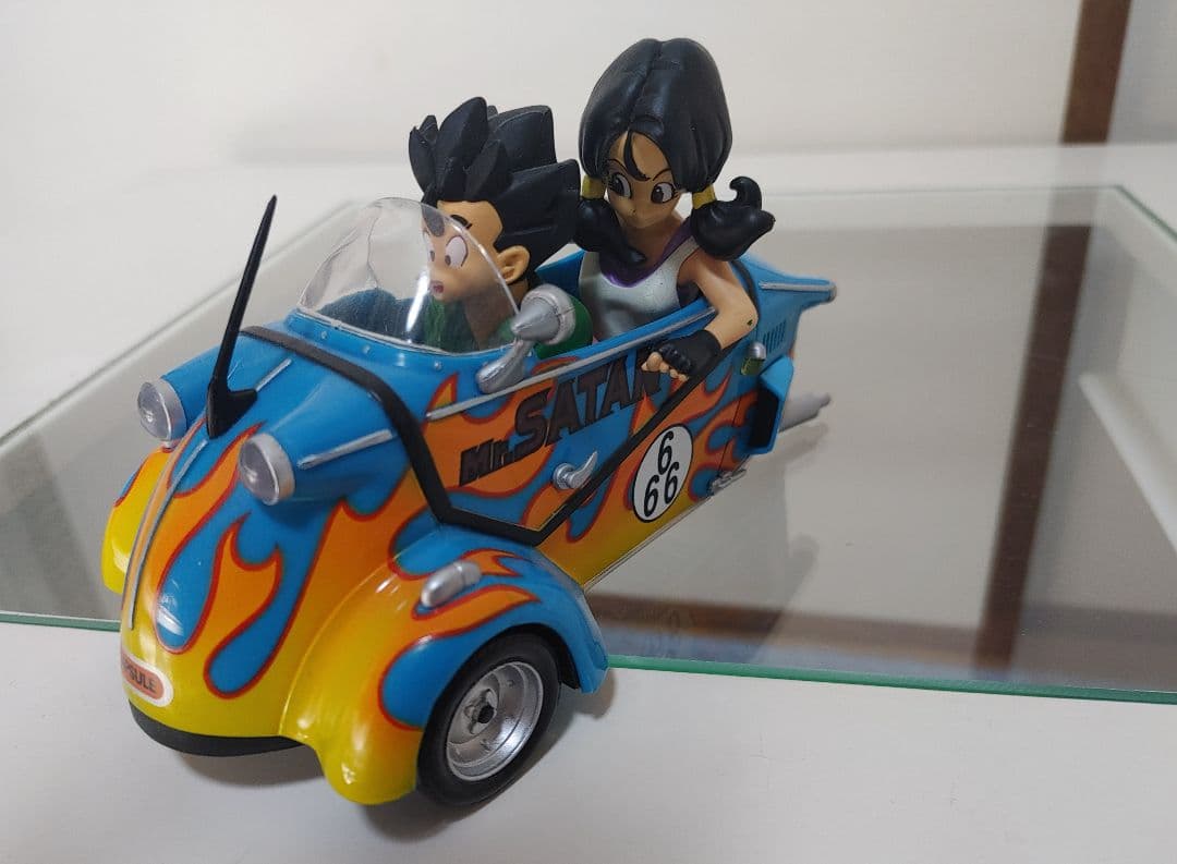 【激レア★希少】ドラゴンボールフィギュア　孫悟飯&ビーデル　車　【年代物】