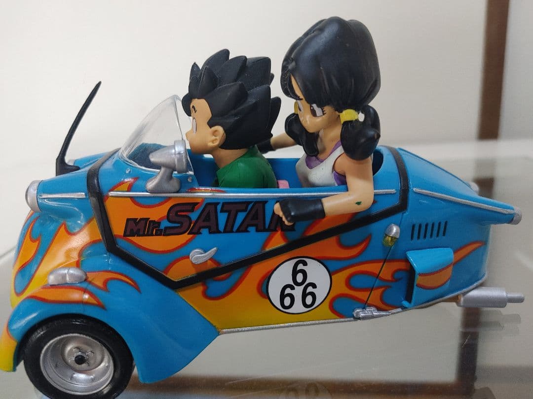 【激レア★希少】ドラゴンボールフィギュア　孫悟飯&ビーデル　車　【年代物】