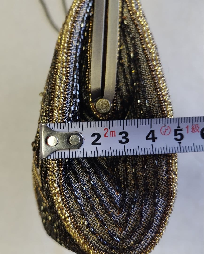 LUMYはしもと ビーズバッグ がま口