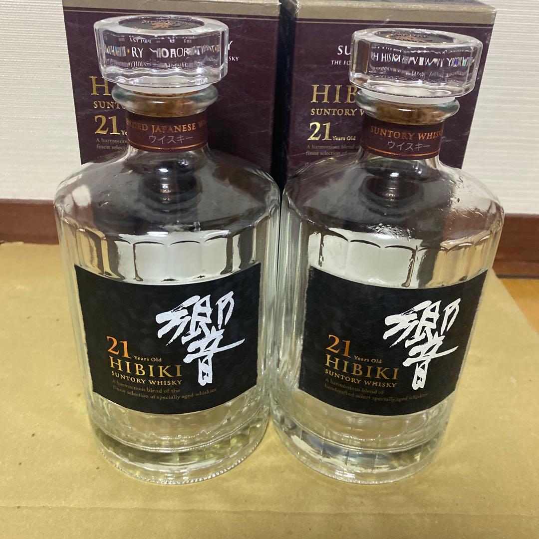 サントリー 響21年　空瓶　箱付き　2本