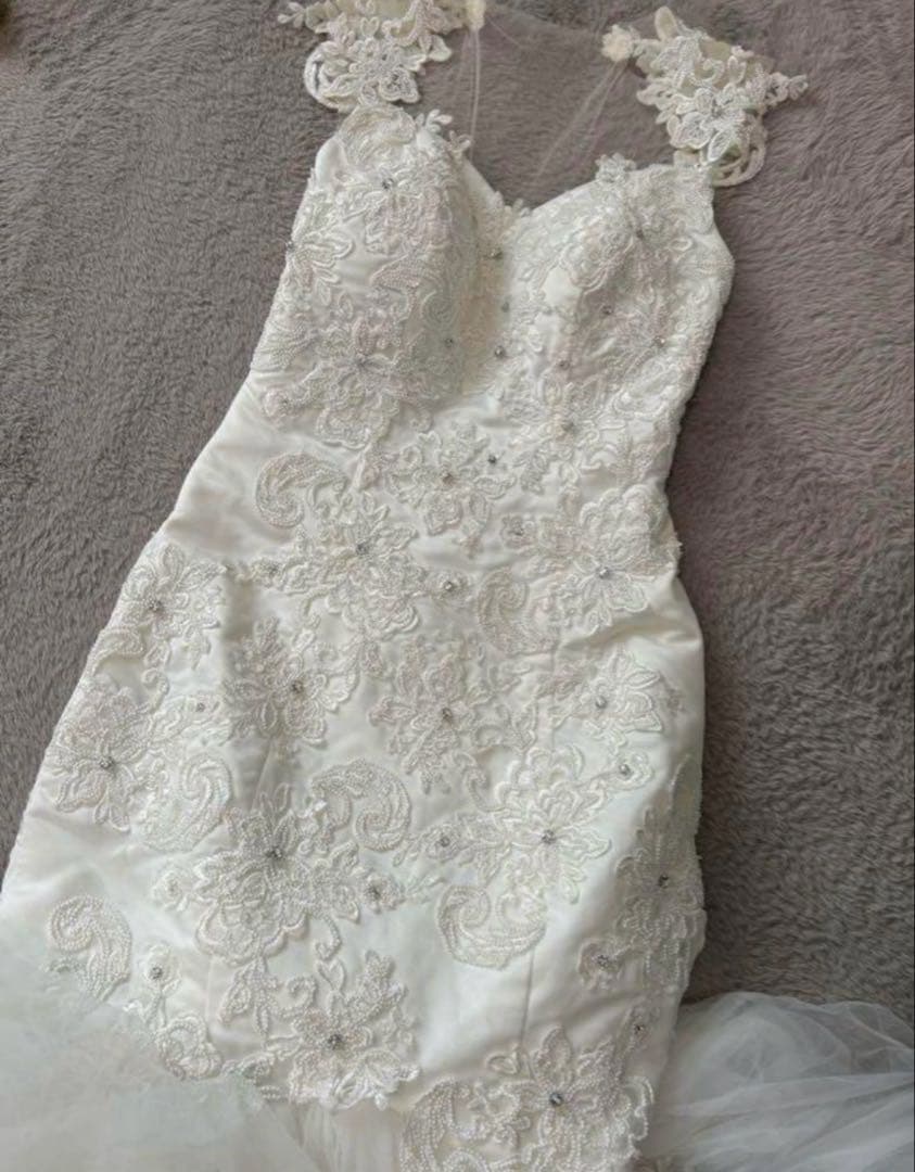 値下げ‼️結婚式　マーメイド　ガリアラハヴ風　ウェディングドレス　前撮り