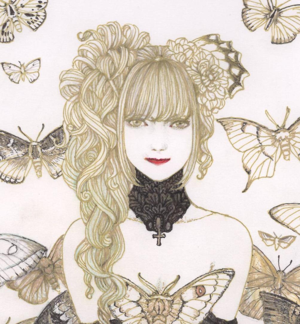 絵画 Moth Girl #004
