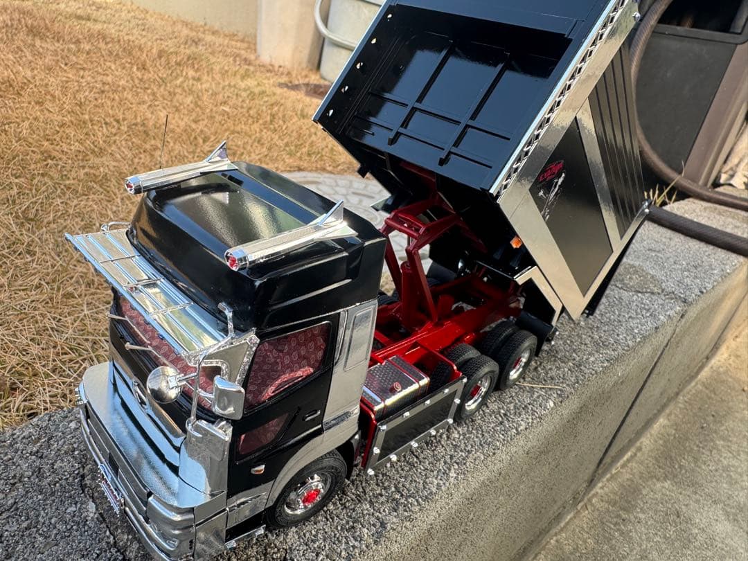 値下げ　アオシマ 1/32 深箱ダンプ改17プロフィア　YAZAWA仕様完成品