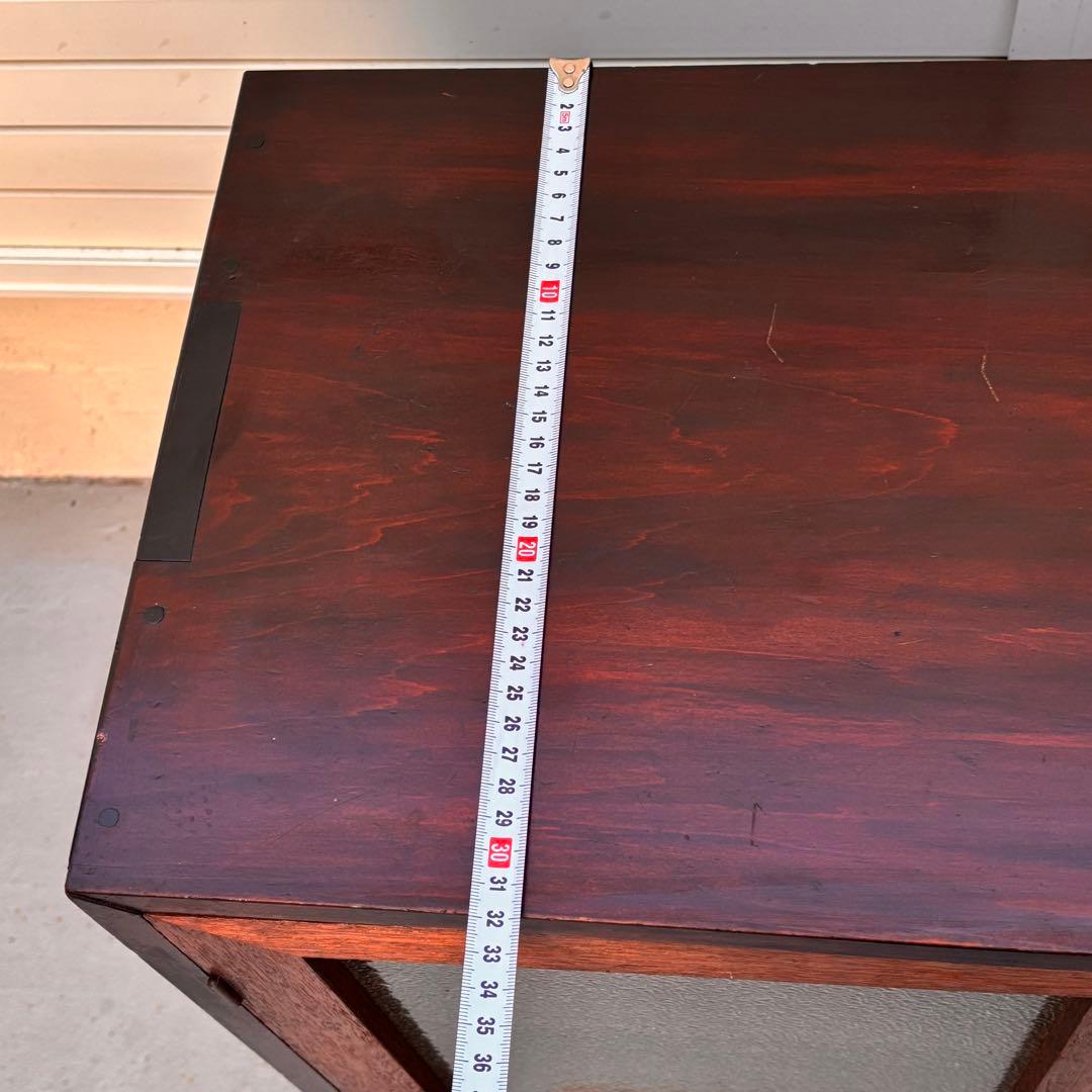 昭和レトロ■収納箪笥　ゆらゆらガラス