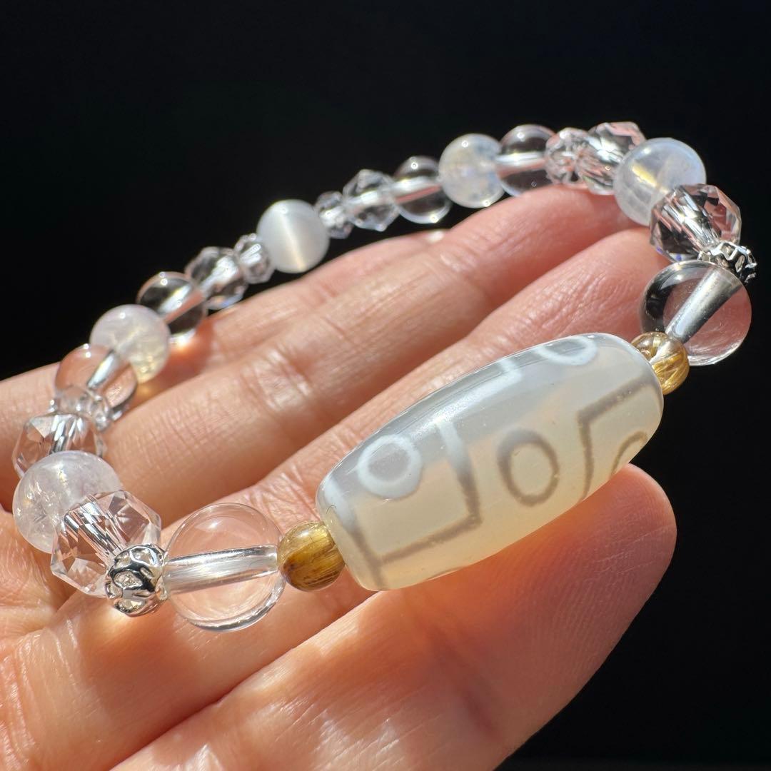 九眼天珠　デザインブレスレット