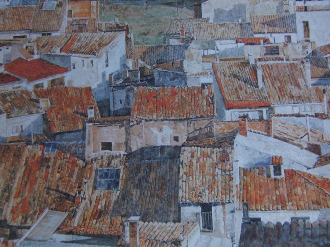 川本幸子、【時は流れて（スペイン）】、希少な額装用画集より