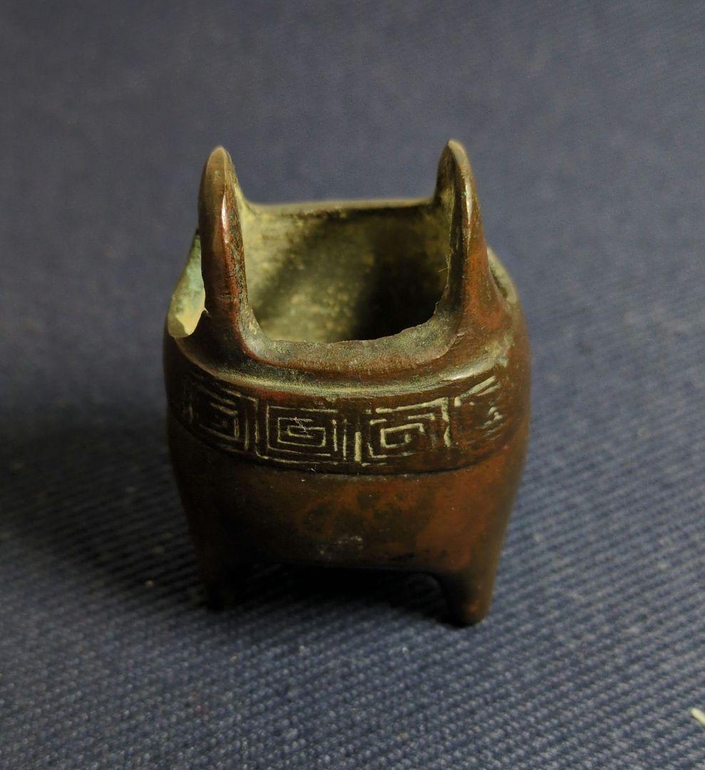 ヨ*ヨ様 煎茶道具　古銅製　香炉 　木箱付き