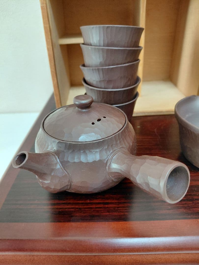 布志名焼 八世 土屋善史郎&萬古焼 翠涛園 石？作 煎茶道具 茶道具