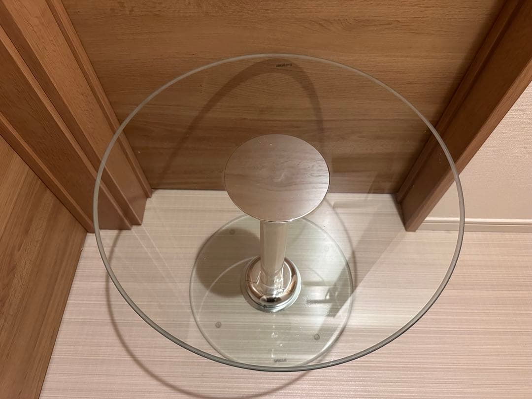 ガラステーブル インテリア スペースエイジ led 店舗什器 ミッドセンチュリー