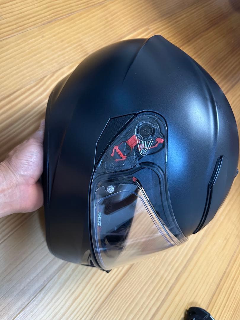 AGV フルフェイスヘルメット Lサイズマットブラックとコミネグローブセット