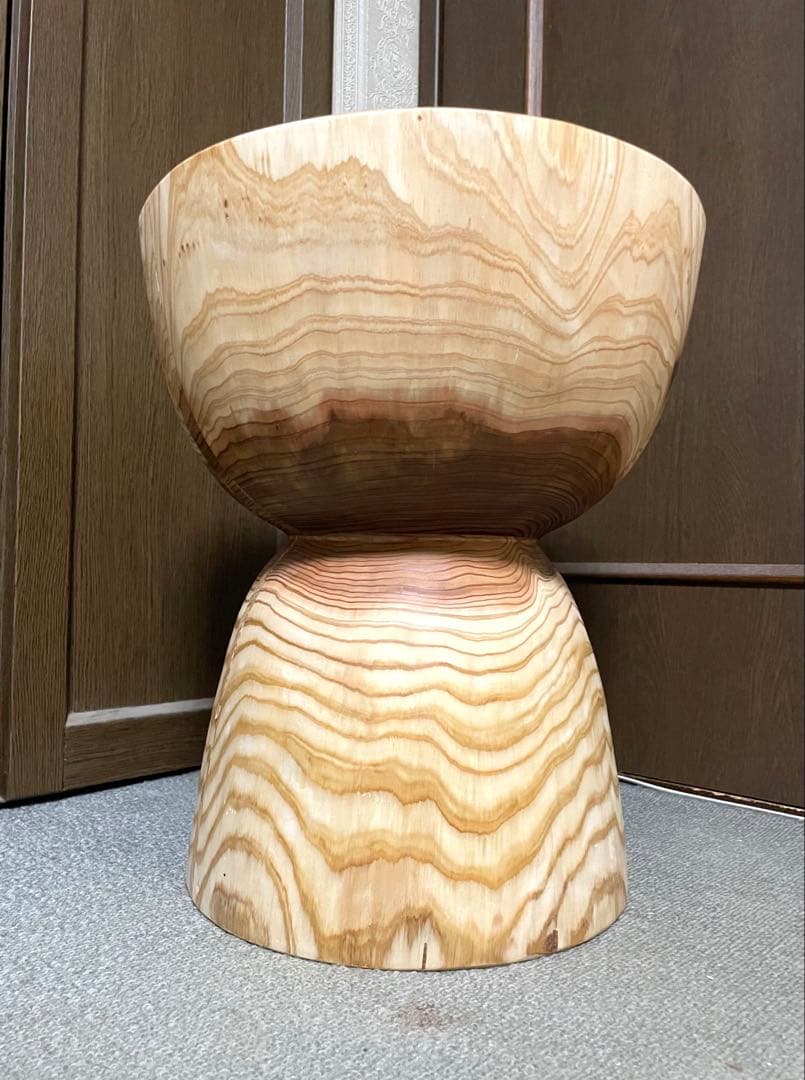 丸太　スツール　サイドテーブル　置物台