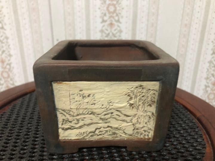 盆栽鉢　落款あり　お買い得