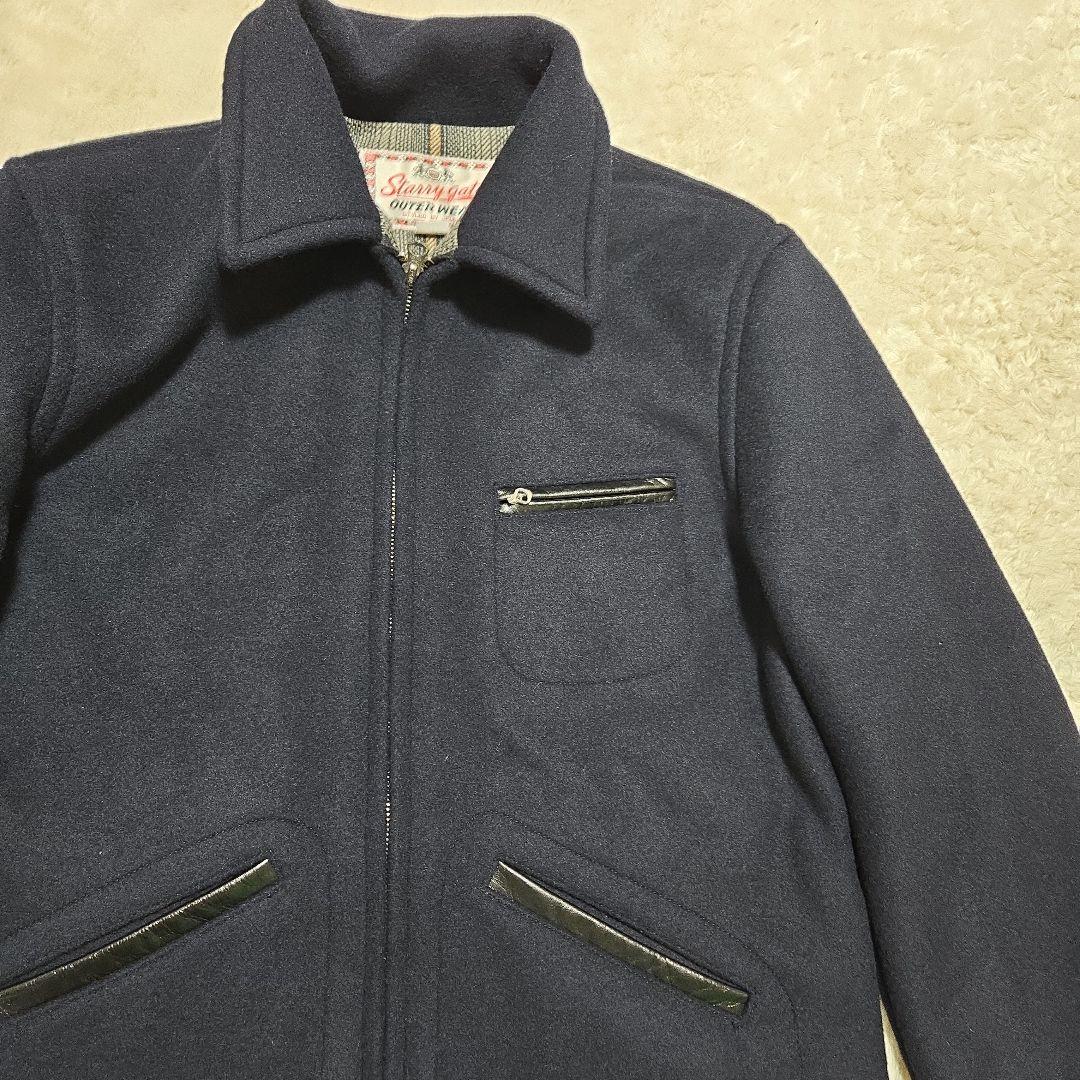 美品 希少 ジェラード ウールスポーツ ジャケット チェーン刺繍 Mサイズ