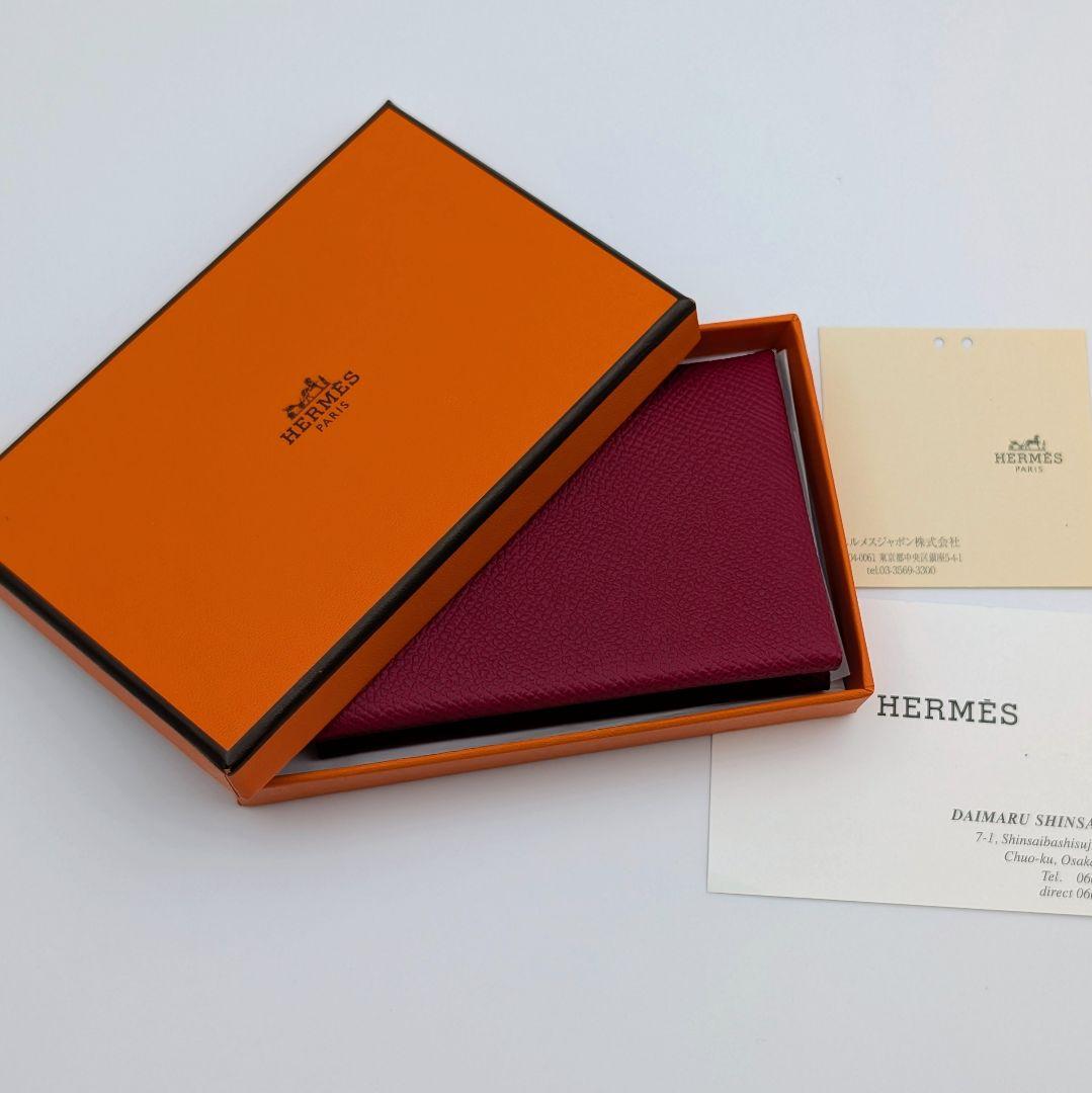 未使用 エルメス カルヴィ デュオ エプソン ルージュグレナ B刻印 箱