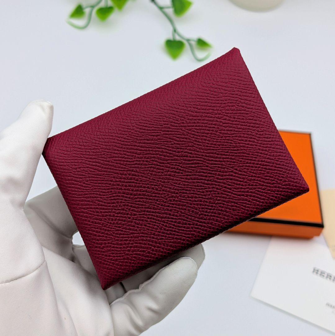 未使用 エルメス カルヴィ デュオ エプソン ルージュグレナ B刻印 箱