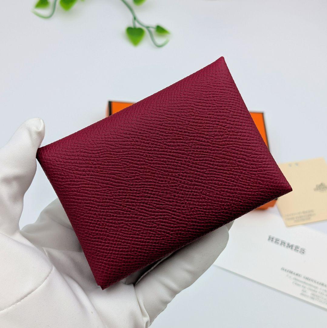 未使用 エルメス カルヴィ デュオ エプソン ルージュグレナ B刻印 箱