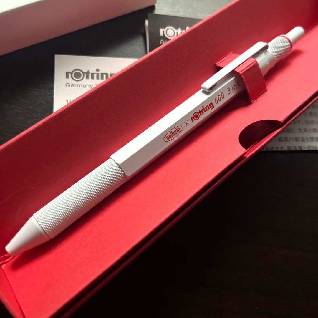 【新品】ロットリング600 3in1 ボールペン ホワイト ホルベイン限定
