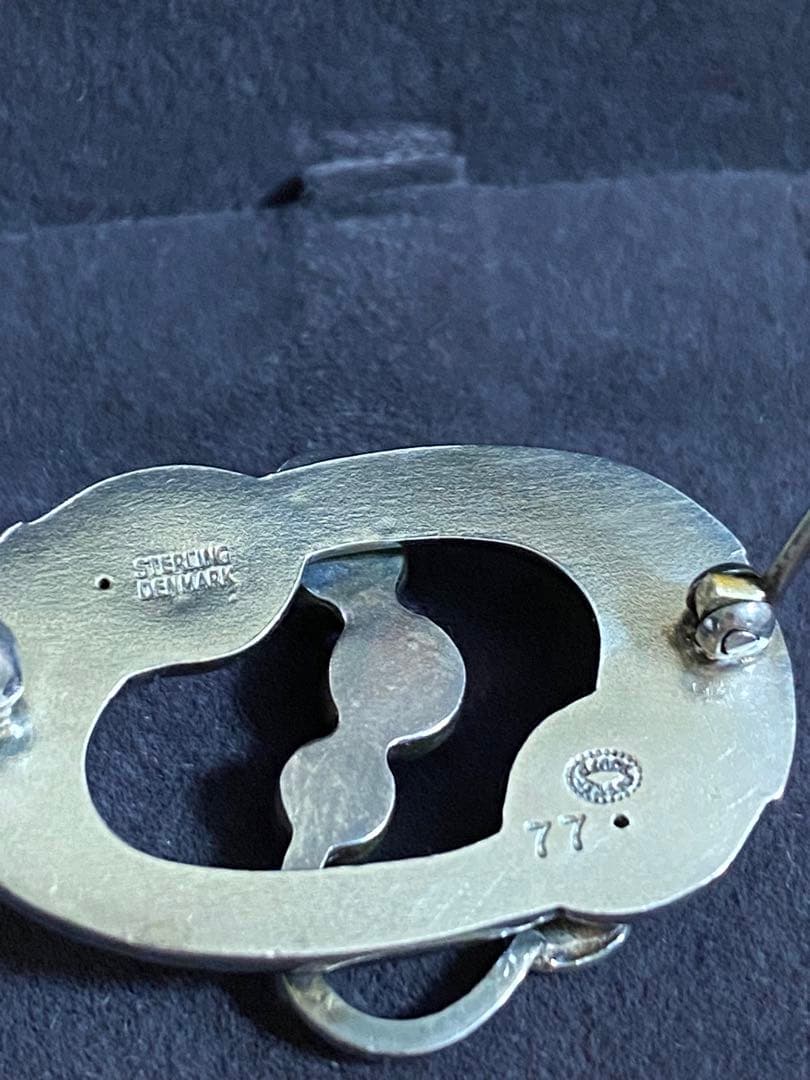 ジョージジェンセン　#77ブローチ broach 美品