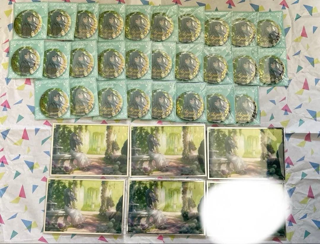 プロセカ　はぴこれ　日野森雫 缶バッジA賞　アクリル色紙A賞　カラフェス(特訓前