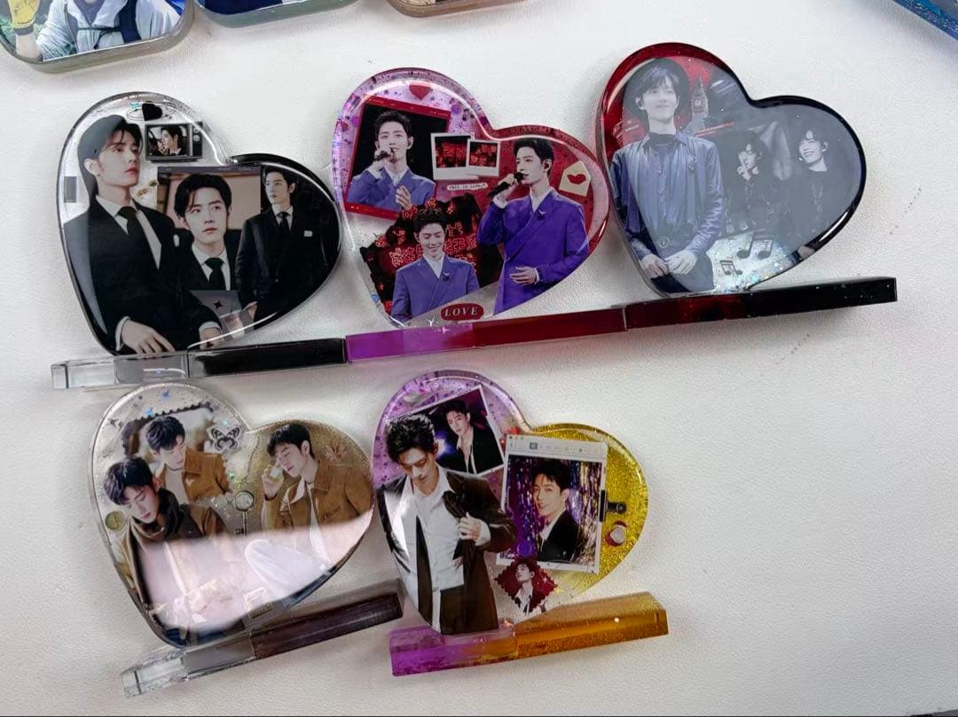 新作 肖戦 Lサイズ　デザインハート　レジンスタンド❣️5点❣️確認用❣️1216