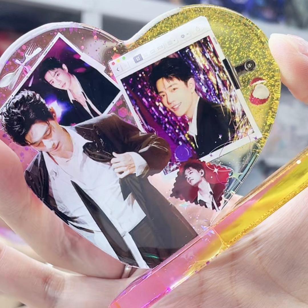 新作 肖戦 Lサイズ　デザインハート　レジンスタンド❣️5点❣️確認用❣️1216