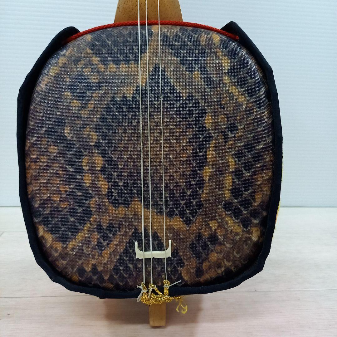 沖縄三線 蛇柄 カラクイ折れ 現状渡し