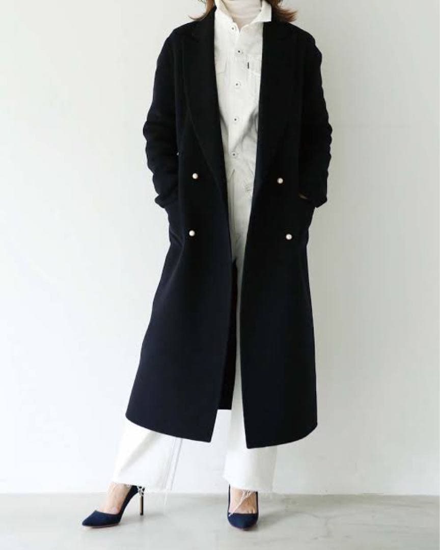マディソンブルー PEARL CHESTER COAT ネイビー