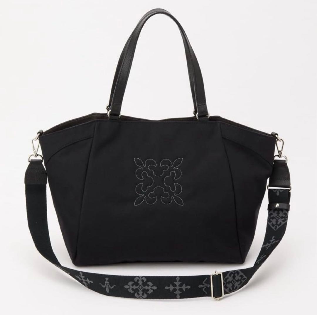 ほぼ未使用ラシット A4入る刺繍2wayバッグ