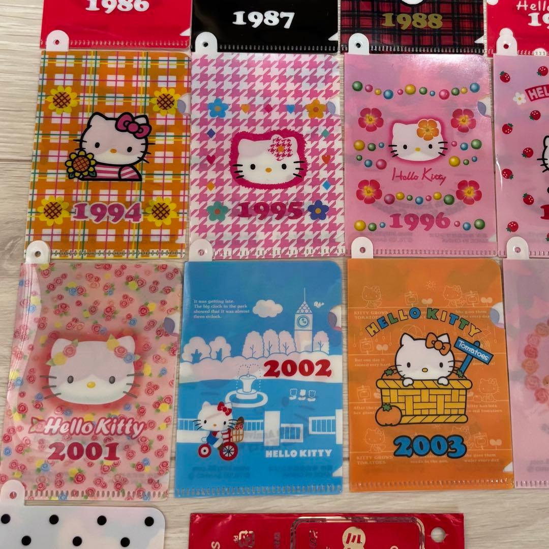 ハローキティ ミニ クリアファイル 29枚セット 平成レトロ 2009年 非売品