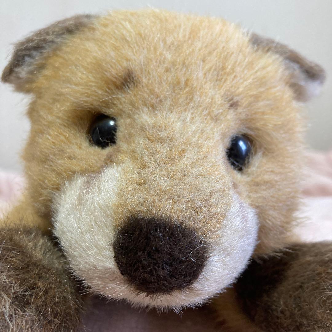 やまね工房　落合けいこ　きつねの赤ちゃん　寝そべり　ぬいぐるみ　中古品　紙タグ付