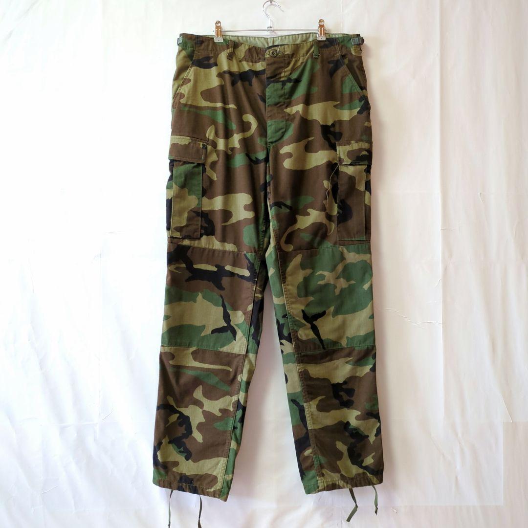 米軍実物 90s BDU カーゴパンツ トラウザー ウッドランドカモ L-L