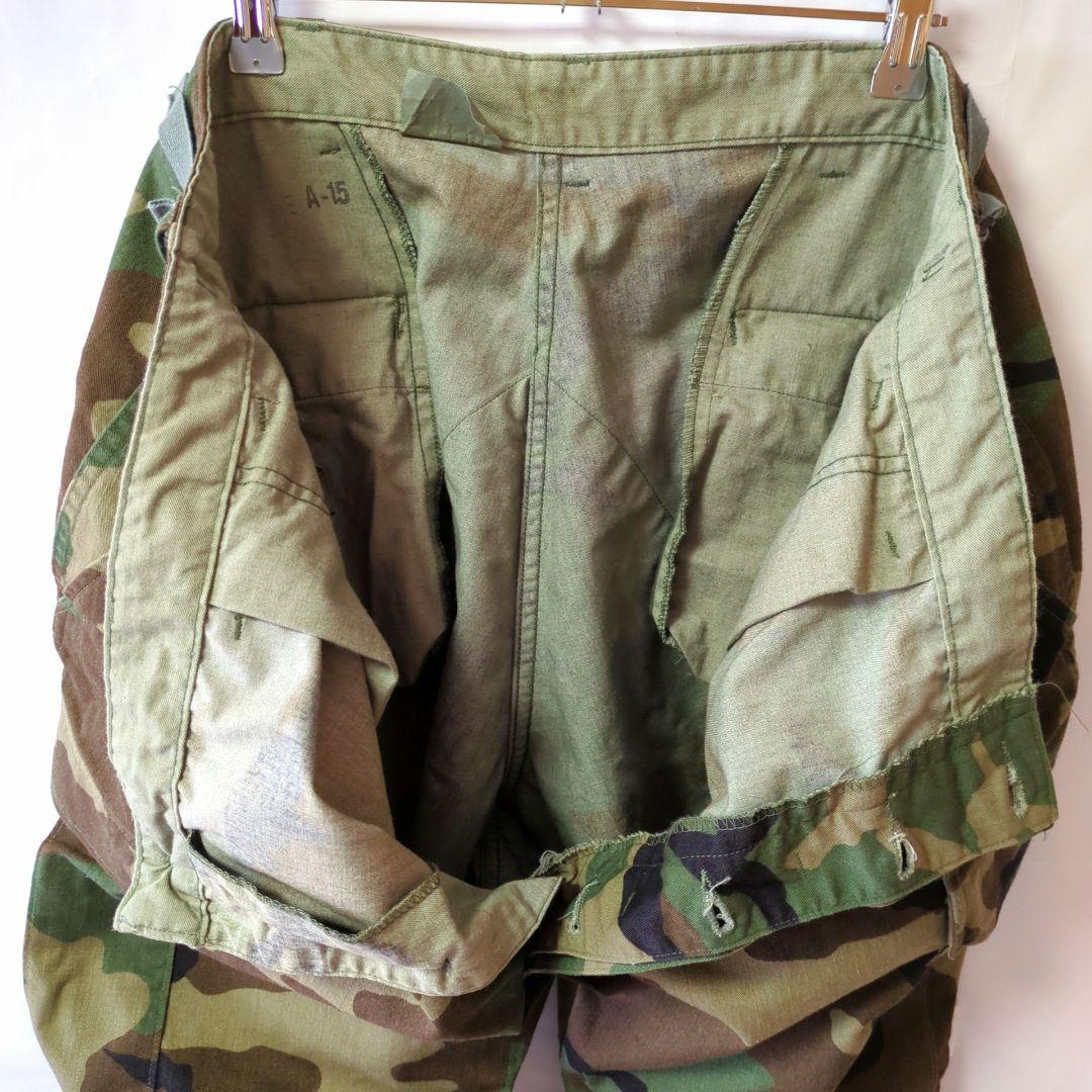 米軍実物 90s BDU カーゴパンツ トラウザー ウッドランドカモ L-L