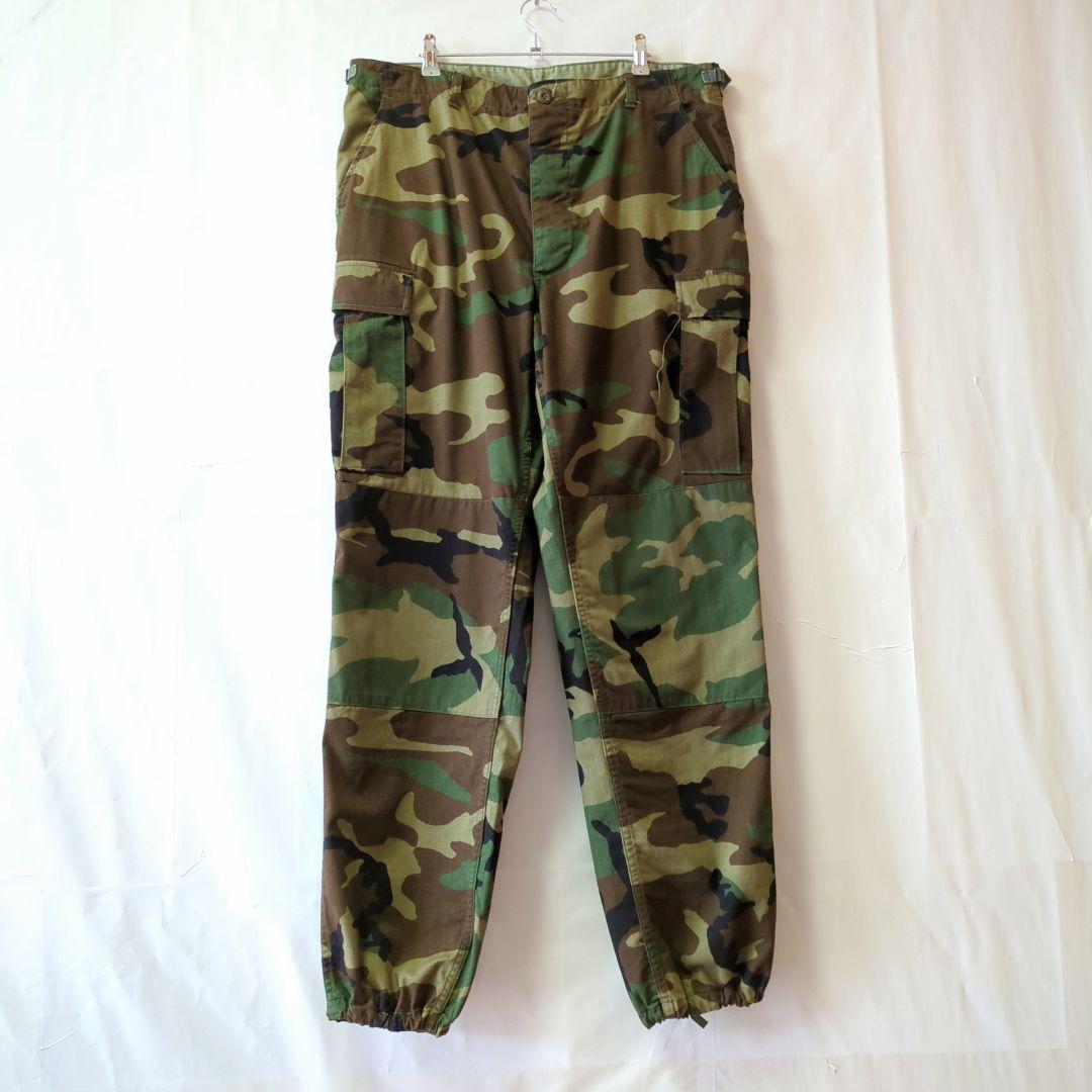 米軍実物 90s BDU カーゴパンツ トラウザー ウッドランドカモ L-L