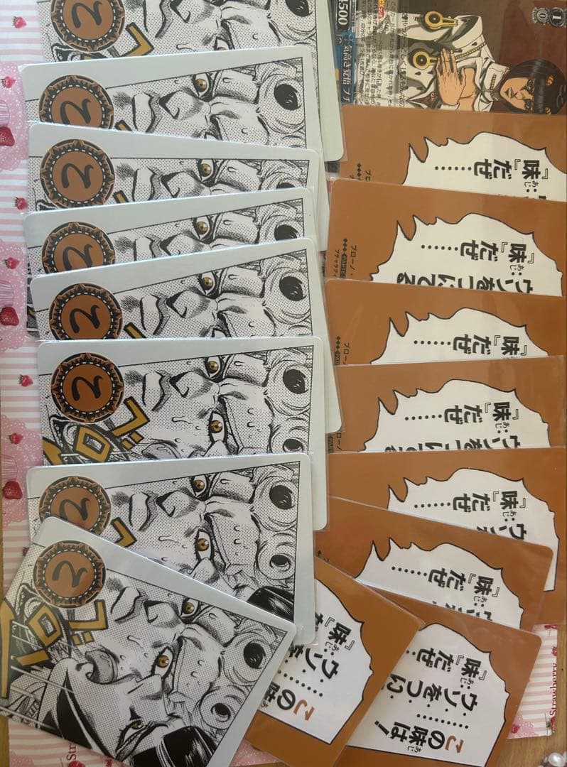 ジョジョの奇妙な冒険 ブチャラティ 缶バッジ カード ボールペン ポストカード