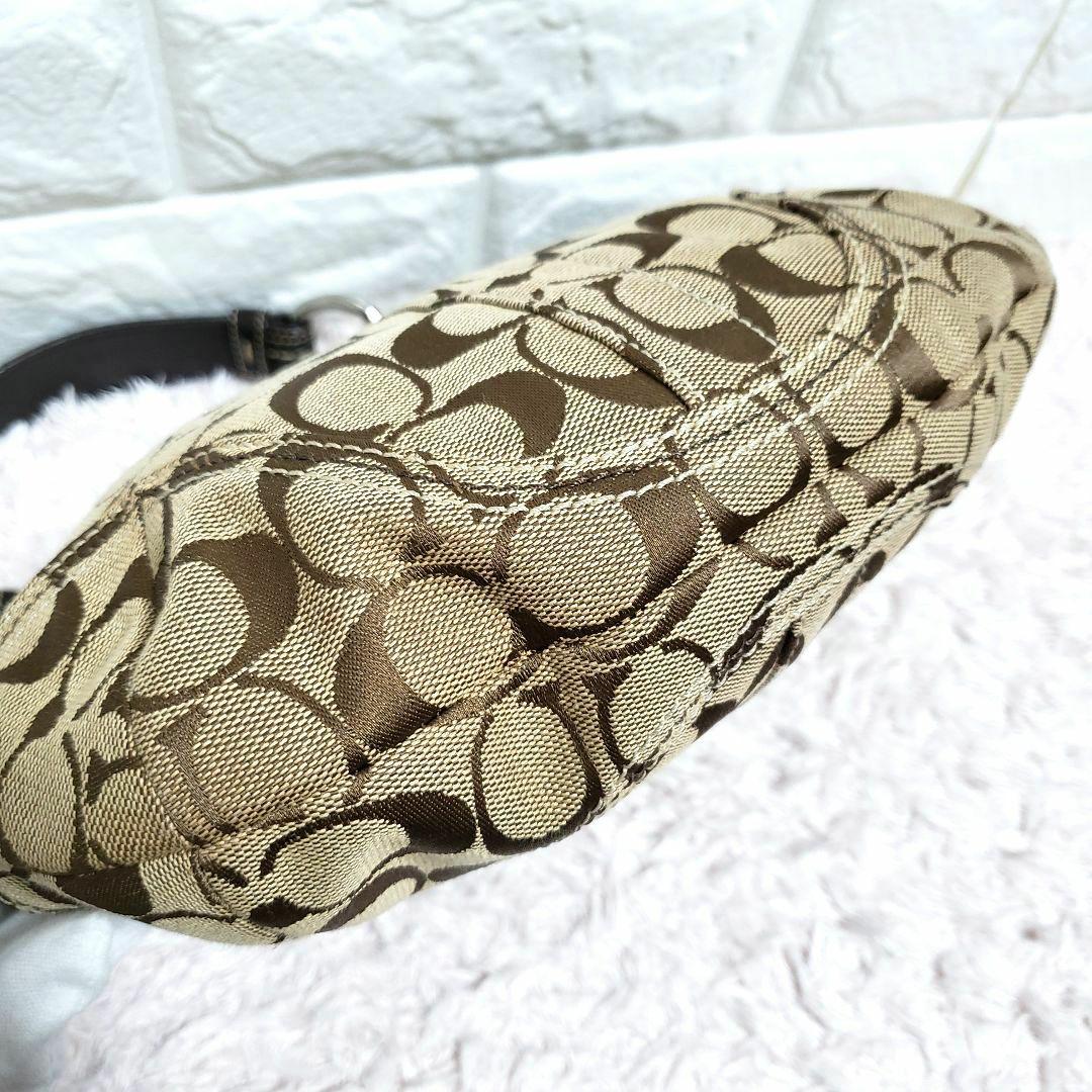 COACH ホーボーシグネチャー 編み込みワンショルダーハンドバッグ 美品